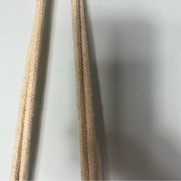 Vintage Straw Bag Purse Handbag Woven Colorful Wooden Beads - Picture 4 of 9